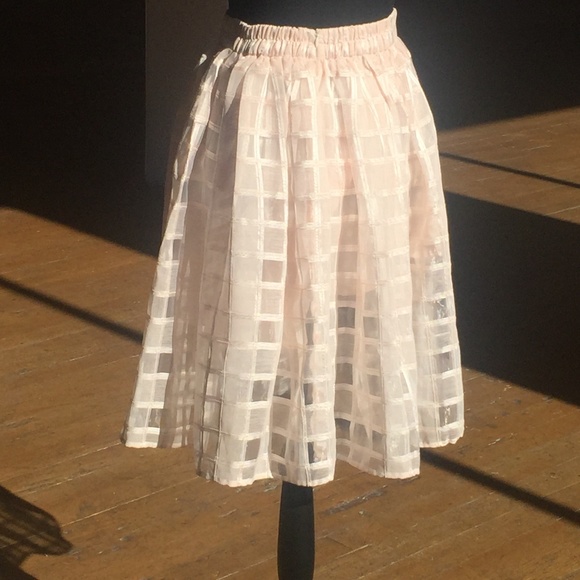 Suyé Dresses & Skirts - Suyé be a femme Pink sheer skirt